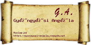 Gyöngyösi Angéla névjegykártya